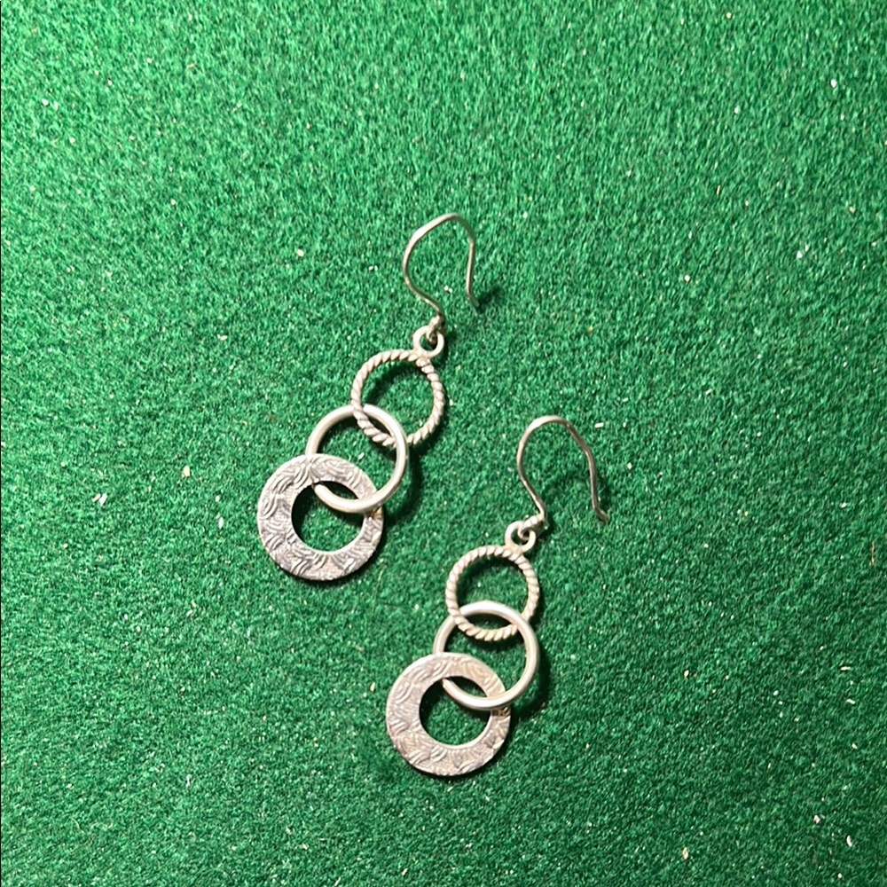Silpada Sterling Silver (925) Triple Threat Earrings (W1616).